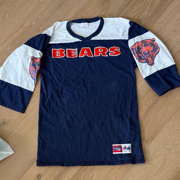 Chicago Bears Adult Navy and White Shirt. Size L - Picture 1 of 4